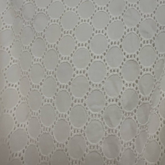 NWT Amour Vert Anouk White Eyelet Dress Tie Waist Organic Cotton XS - Picture 9 of 12